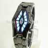 Women Snake Shape LED Design Unique New Unisex Steel Table Surprise Gift Watch, Binary Waterproof Watches Men